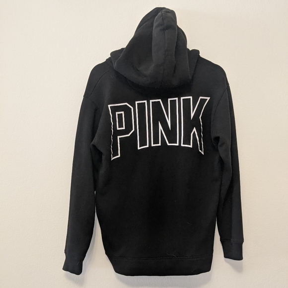 Victorias Secret PINK Logo Pull Over Lace Hoodie - Picture 7 of 8